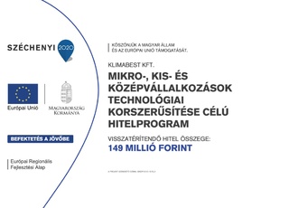 Mikro-, kis- és középvállalkozások technológiai korszerűsítése célú Hitelprogram (GINOP-8.3.5-18/B_3)
